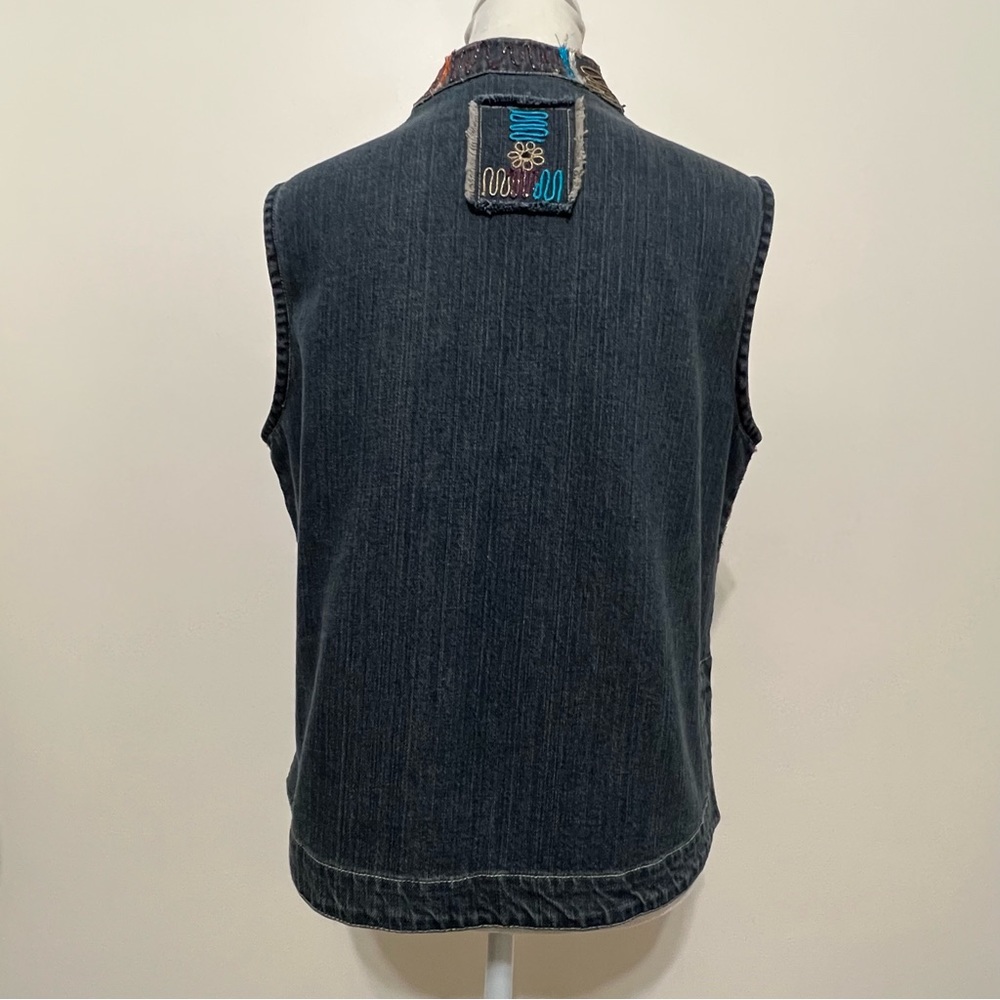 Chico's Multicolor Patchwork Vest - image 8